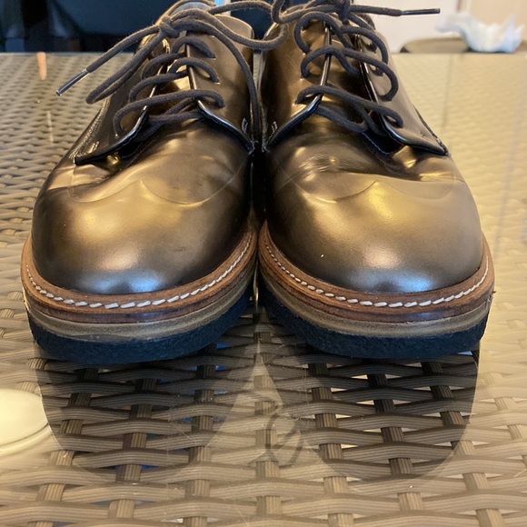 Clarks Pewter Oxford Shoes - Picture 6 of 7